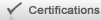 Certifications
